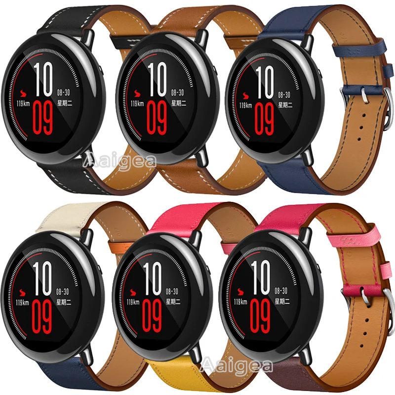 Fashion Genuine Leather Watch Band Strap for Xiaomi Huami Amazfit Pace Smart Watch Replacement Wrist band strap 22mm for amazfit
Fashion Genuine Leather Watch Band Strap for Xiaomi Huami Amazfit Pace Smart Watch Replacement Wrist band strap 22mm for amazfit