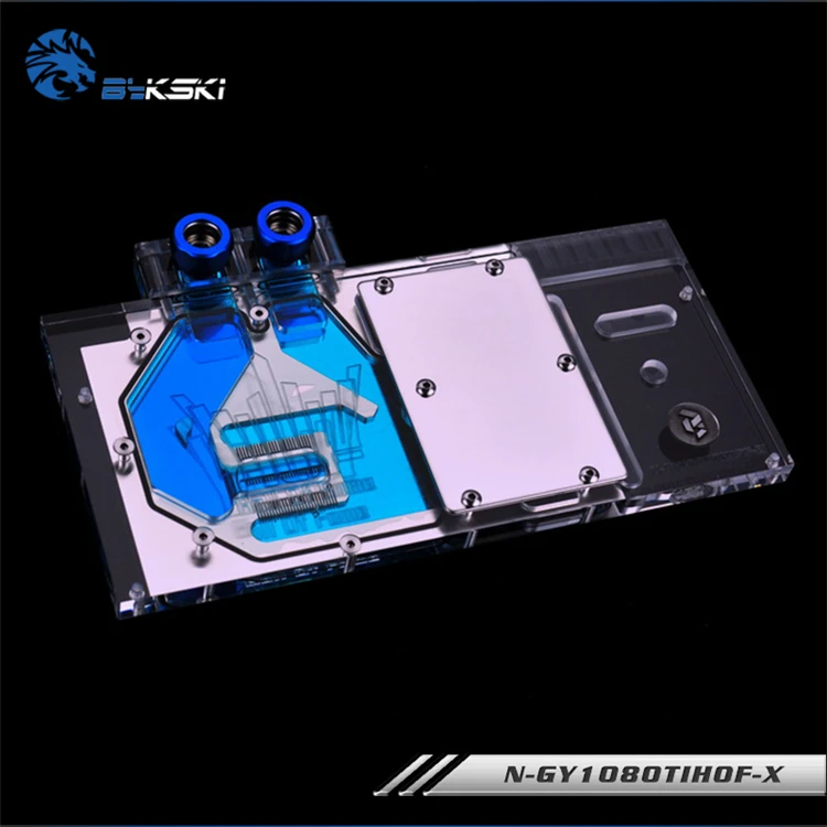 Bykski N GY1080TIHOF X GPU Блок водяного охлаждения для Galax GTX 1080Ti|Жидкостные системы