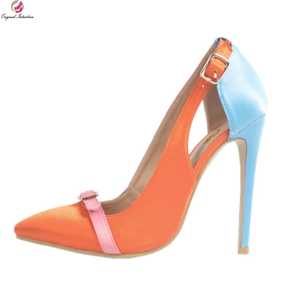 Original Intention 2017 Stylish Women Pumps Nice Pointed Toe Thin Heels Pumps Fashion Orange Shoes Woman Plus US Size 4-15
Original Intention 2017 Stylish Women Pumps Nice Pointed Toe Thin Heels Pumps Fashion Orange Shoes Woman Plus US Size 4-15