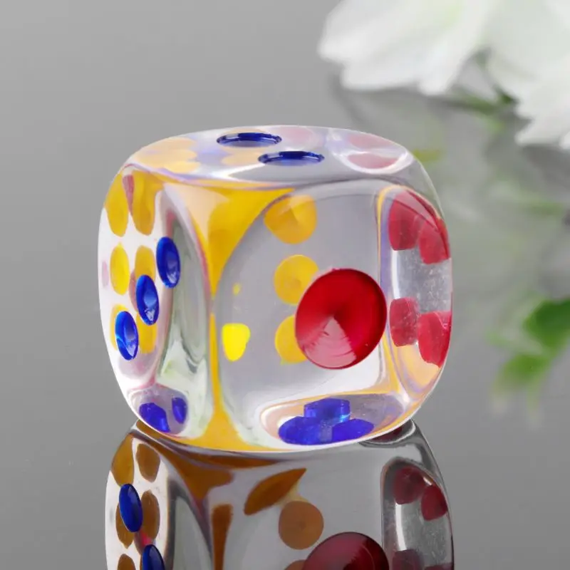 New 1 Pc 35mm Colorful Transparent Dice 6 Sides Board Game Home Club Party Dice Toy
New 1 Pc 35mm Colorful Transparent Dice 6 Sides Board Game Home Club Party Dice Toy