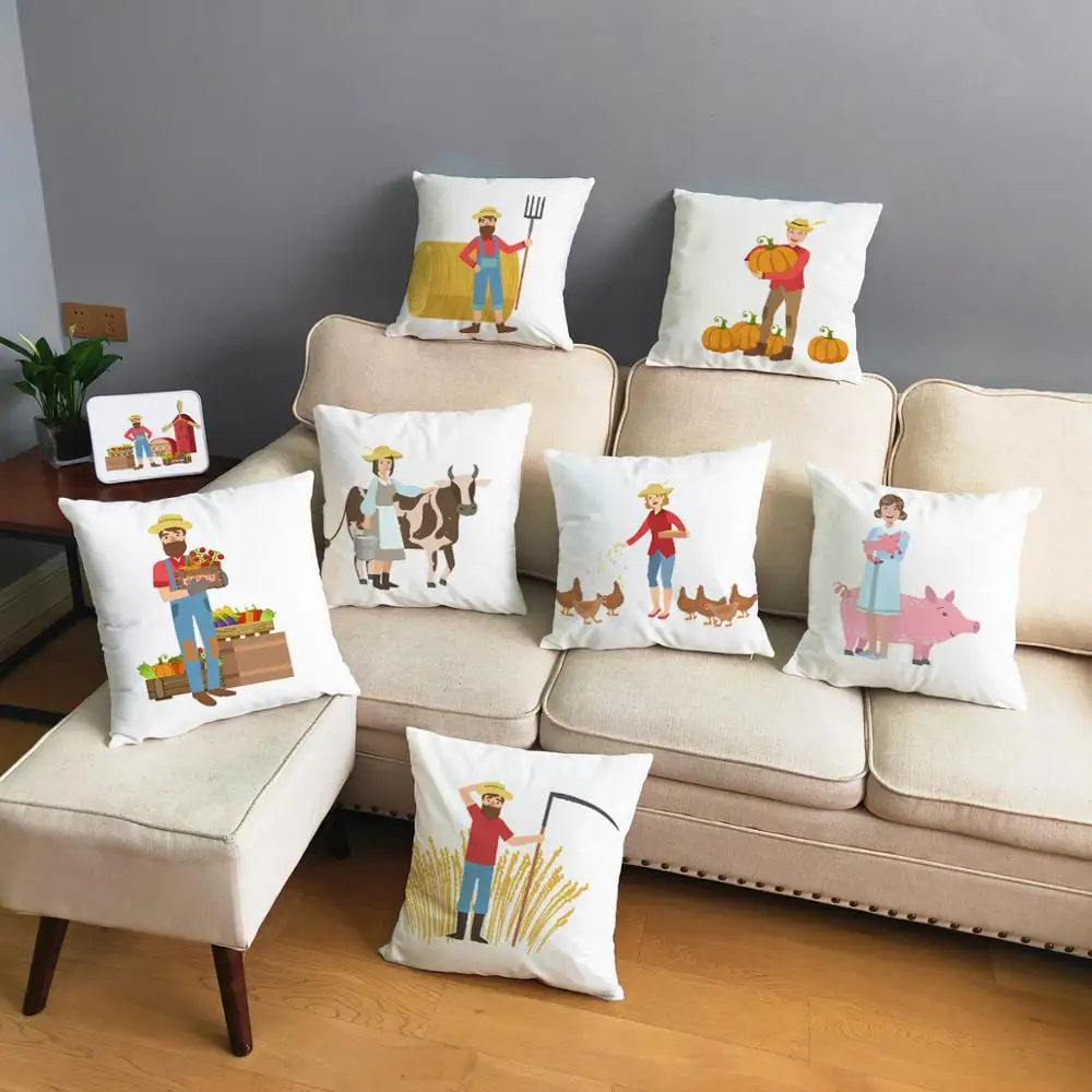 Cute Cartoon Children Worker Cushion Cover Decor Pillow Cover Pillow Case Pillowcase for Sofa Home Car Soft Short Plush 45*45cm
Cute Cartoon Children Worker Cushion Cover Decor Pillow Cover Pillow Case Pillowcase for Sofa Home Car Soft Short Plush 45*45cm