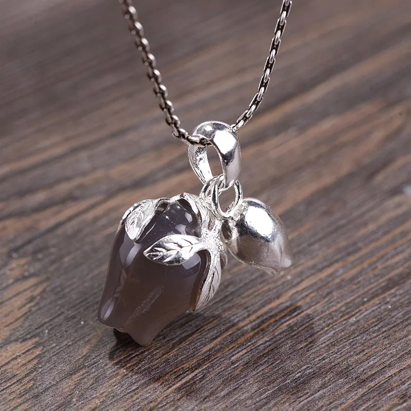 FNJ 925 Silver Lotus Pendant Flower Lucky White Chalcedony Stone Original Pure S925 Silver Pendants for Women Jewelry Making
FNJ 925 Silver Lotus Pendant Flower Lucky White Chalcedony Stone Original Pure S925 Silver Pendants for Women Jewelry Making