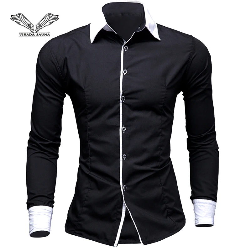 VISADA JAUNA Solid color Europe And The United Kingdom British Fashion Business Casual Shirt Size M-2XL TLH55
VISADA JAUNA Solid color Europe And The United Kingdom British Fashion Business Casual Shirt Size M-2XL TLH55