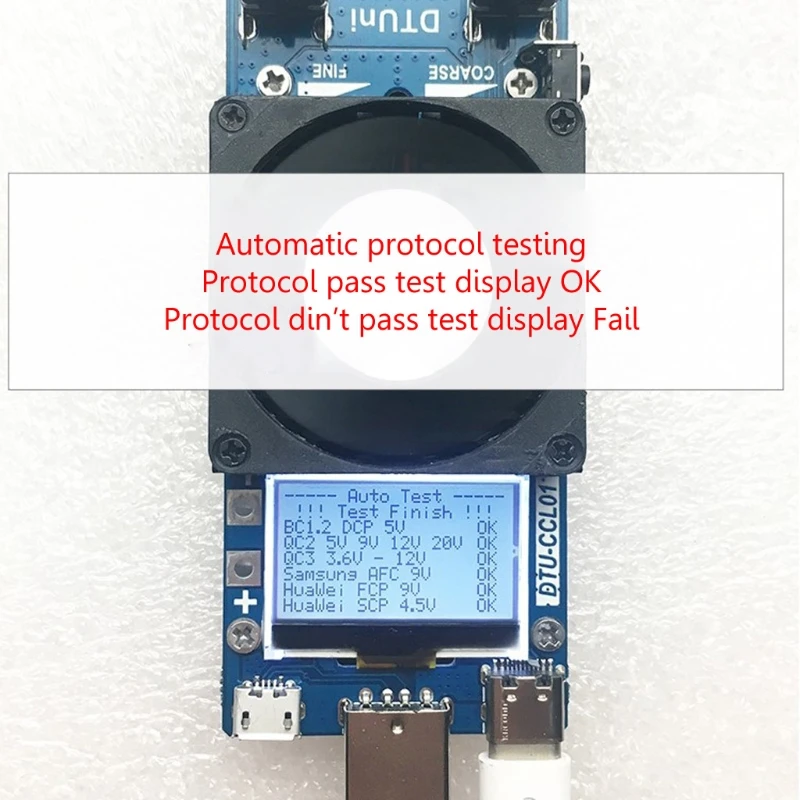 QC2.0/3 0 триггеры 35 Вт постоянный ток двойной регулируемый USB электронный тест
