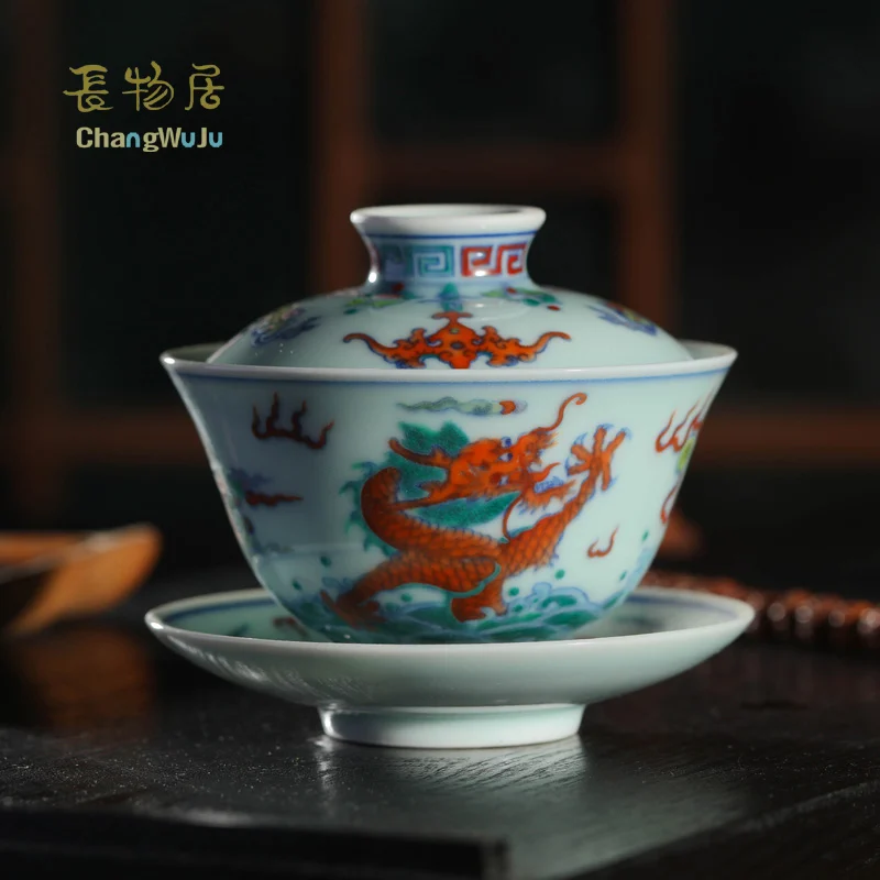 Чашки и блюдца Changwuju в цзиндэчжэне, китайская чайная чашка, ручная роспись, сине-белая разноцветная чаша с крышкой, сделанная вручную
Чашки и блюдца Changwuju в цзиндэчжэне, китайская чайная чашка, ручная роспись, сине-белая разноцветная чаша с крышкой, сделанная вручную