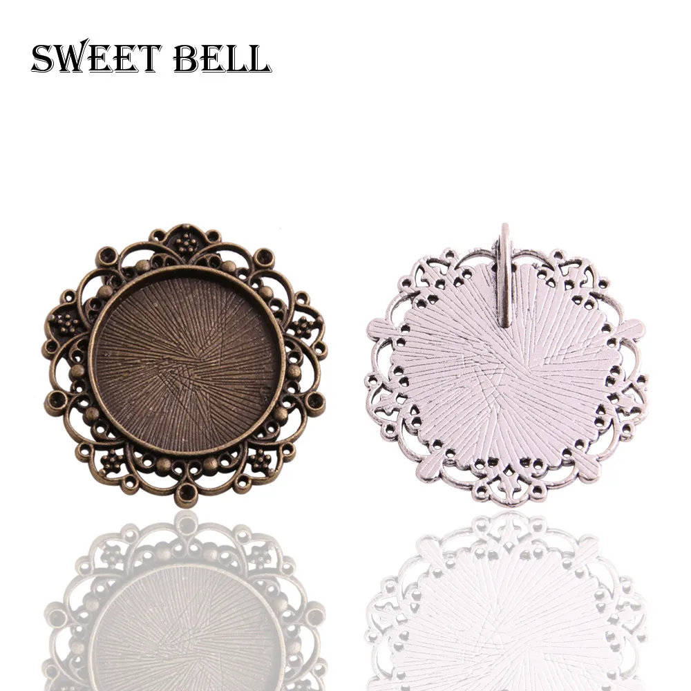 Sweet Bell 10pcs New Vintage Bronze round Cameo Filigree Cabochon Settings 39mm(Fit 25mm dia) Metal Photo Jewelry Making 6B997
Sweet Bell 10pcs New Vintage Bronze round Cameo Filigree Cabochon Settings 39mm(Fit 25mm dia) Metal Photo Jewelry Making 6B997