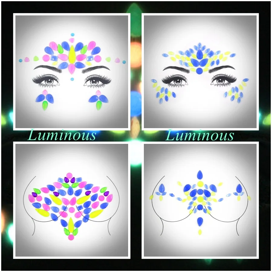 Temporary Rhinestone Glitter Tattoo Stickers Face Jewels Gems Festival Body Jewel Luminous Face Tatto Flash Face Crystal Sticker
Temporary Rhinestone Glitter Tattoo Stickers Face Jewels Gems Festival Body Jewel Luminous Face Tatto Flash Face Crystal Sticker