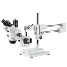 Микроскоп AmScope 7X-45X Тринокулярный стереомикроскоп с двойной