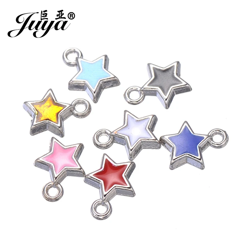JUYA 50pcs/lot 11*8mm Alloy Star Charms Pendant For Necklace Bracelet Lucky Gift DIY Jewelry Making Handmade Findings Accessorie
JUYA 50pcs/lot 11*8mm Alloy Star Charms Pendant For Necklace Bracelet Lucky Gift DIY Jewelry Making Handmade Findings Accessorie