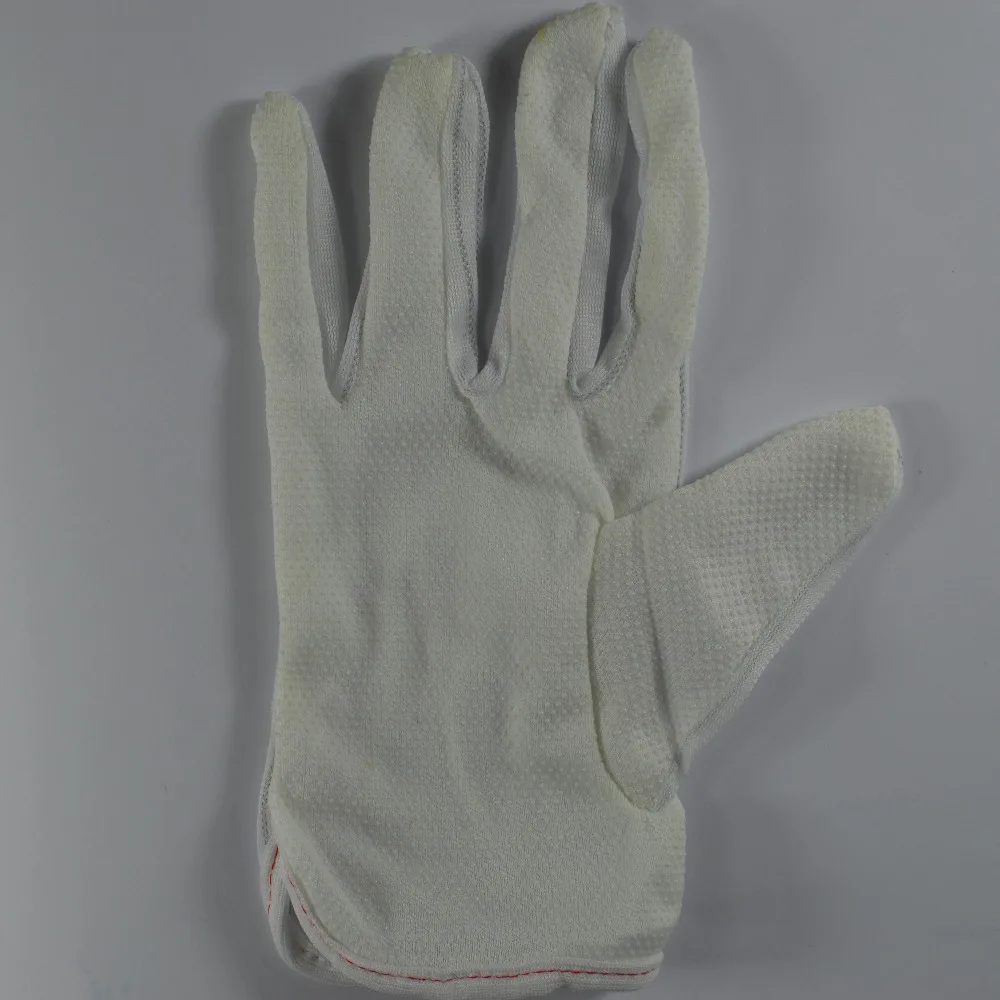 Антистатические перчатки Нескользящие митенки белого цвета с полными пальцами