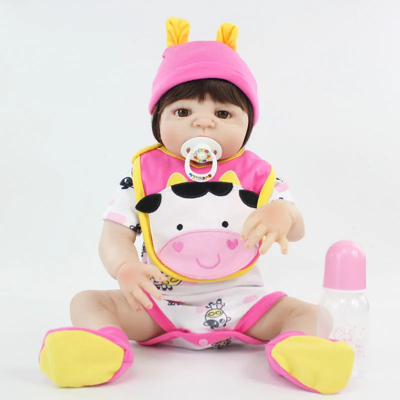 55cm Full Silicone Bebe Reborn Doll Realistic 22" Vinyl Newborn Baby Toddler Princess Girl Waterproof Body Lovely Birthday Gift
55cm Full Silicone Bebe Reborn Doll Realistic 22" Vinyl Newborn Baby Toddler Princess Girl Waterproof Body Lovely Birthday Gift