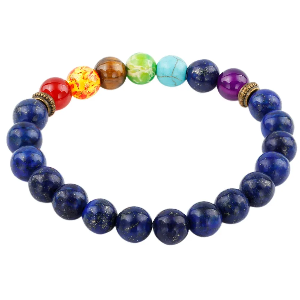 SUNYIK 7 Chakra Stone Bracelet,Lapis Lazuli,Healing Energy,Balancing Reiki,Yoga Jewelry
SUNYIK 7 Chakra Stone Bracelet,Lapis Lazuli,Healing Energy,Balancing Reiki,Yoga Jewelry