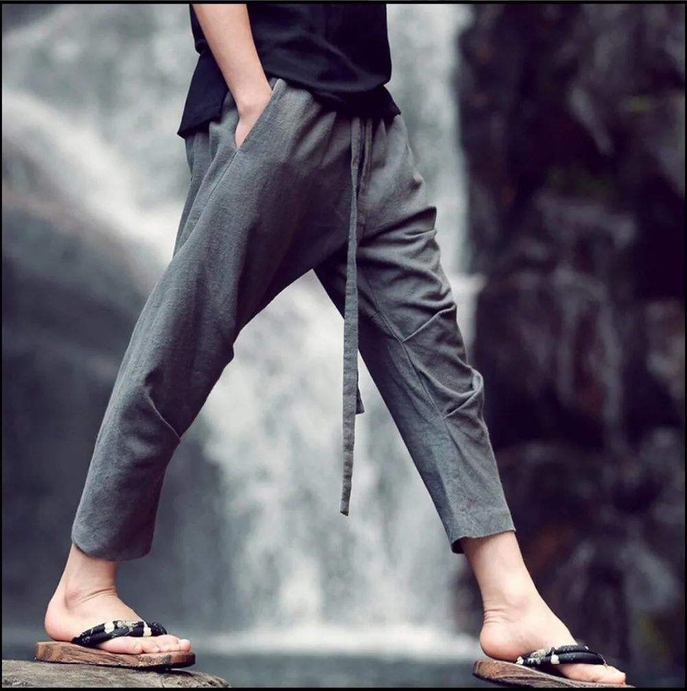 2021 Summer New Vintage Linen All-match Ankle Length Trousers Fluid Lacing Casual Pants Harem Pants Singer Costumes Clothing
2021 Summer New Vintage Linen All-match Ankle Length Trousers Fluid Lacing Casual Pants Harem Pants Singer Costumes Clothing