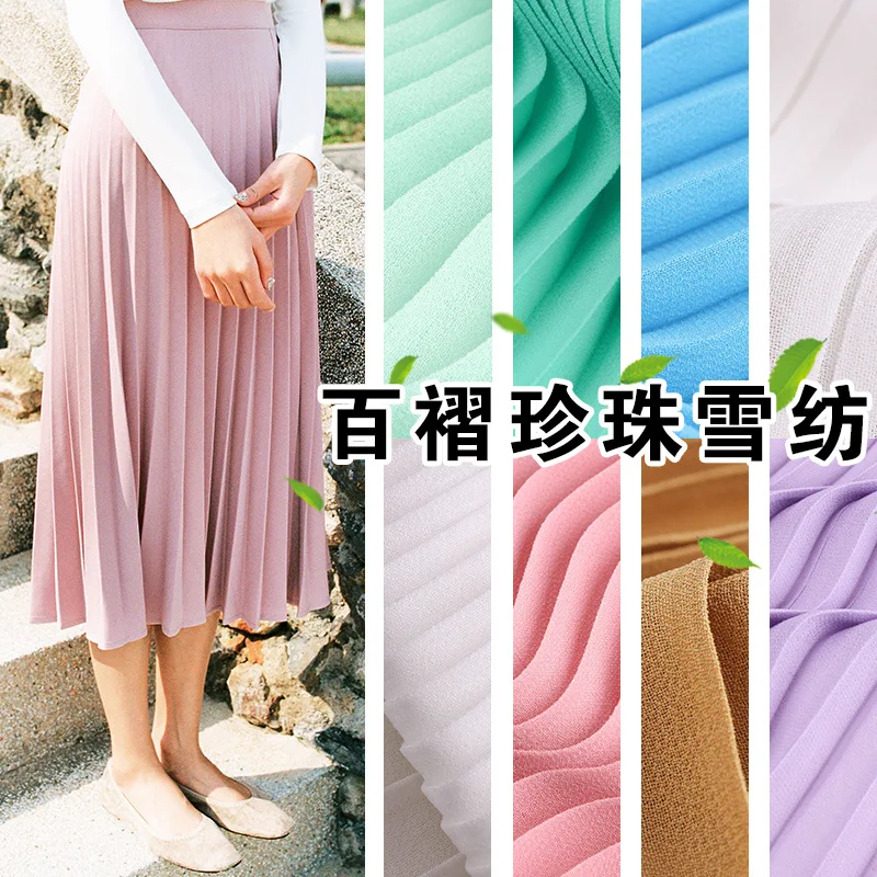 Pearl chiffon fabric 1Metre Pink Purple Red Summer Autumn Pleated Chiffon Fabric Crumpled Silk Fabric For Organ Dress Skirt Crus
Pearl chiffon fabric 1Metre Pink Purple Red Summer Autumn Pleated Chiffon Fabric Crumpled Silk Fabric For Organ Dress Skirt Crus