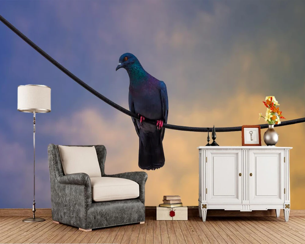 Papel de parede Pigeon Sky Animal 3d Wallpaper,living room TV sofa background bedroom restaurant murals wall paper home decor
Papel de parede Pigeon Sky Animal 3d Wallpaper,living room TV sofa background bedroom restaurant murals wall paper home decor