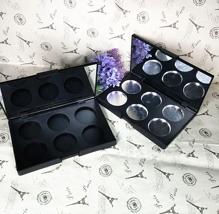 5pcs/lot 6 Palettes Cosmetic Powder Case Matt Black Eyeshadow Container Oblong Cosmetic Compact Empty Lip Balm DIY Make up Tools
5pcs/lot 6 Palettes Cosmetic Powder Case Matt Black Eyeshadow Container Oblong Cosmetic Compact Empty Lip Balm DIY Make up Tools
