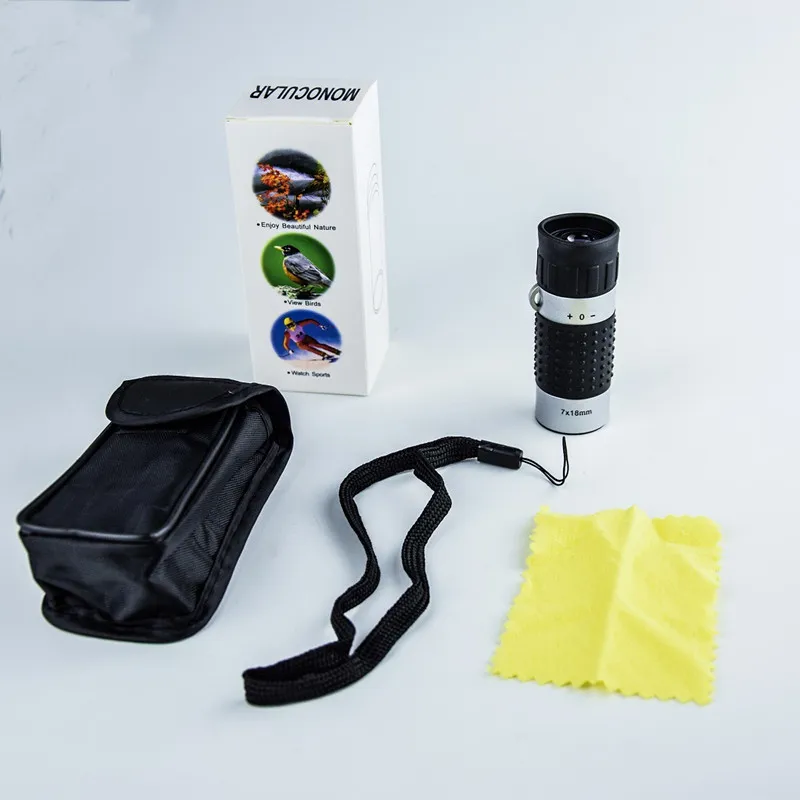 7x18 pocket telescope outdoor viewing portable mini high-resolution Glasses Black
7x18 pocket telescope outdoor viewing portable mini high-resolution Glasses Black