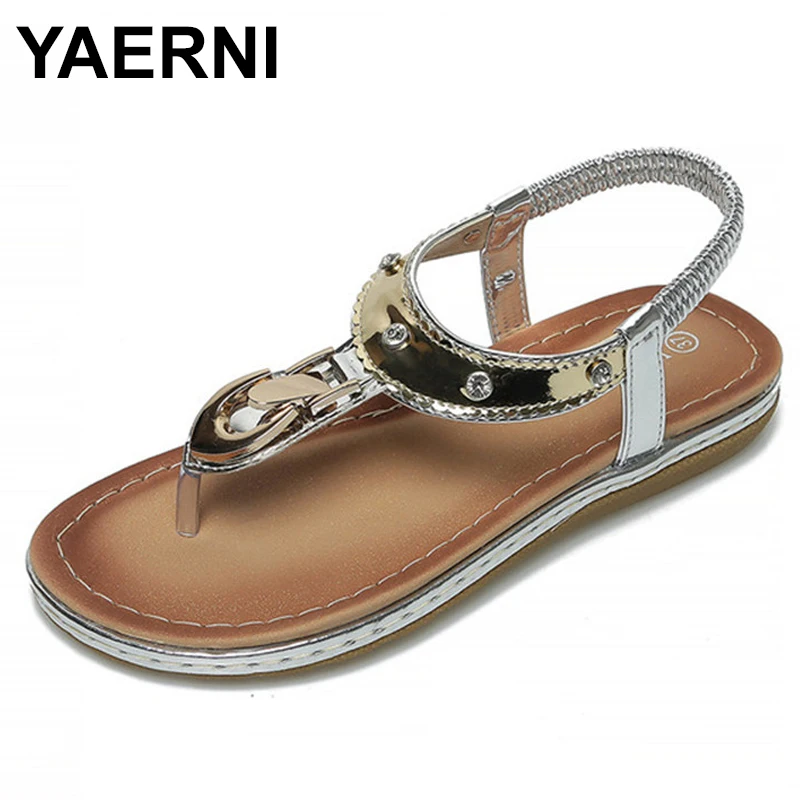 YAERNIWomen Sandals 2019Summer Gladiator Flat Sandals Fashion Flip Flops Crystal Luxury Beach Sandals Shoes For Ladies35-42E1170
YAERNIWomen Sandals 2019Summer Gladiator Flat Sandals Fashion Flip Flops Crystal Luxury Beach Sandals Shoes For Ladies35-42E1170