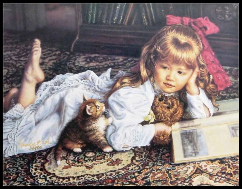 Needlework for embroidery DIY DMC Color High Quality - Counted Cross Stitch Kits 14 ct Oil painting - Kitten Tales
Needlework for embroidery DIY DMC Color High Quality - Counted Cross Stitch Kits 14 ct Oil painting - Kitten Tales