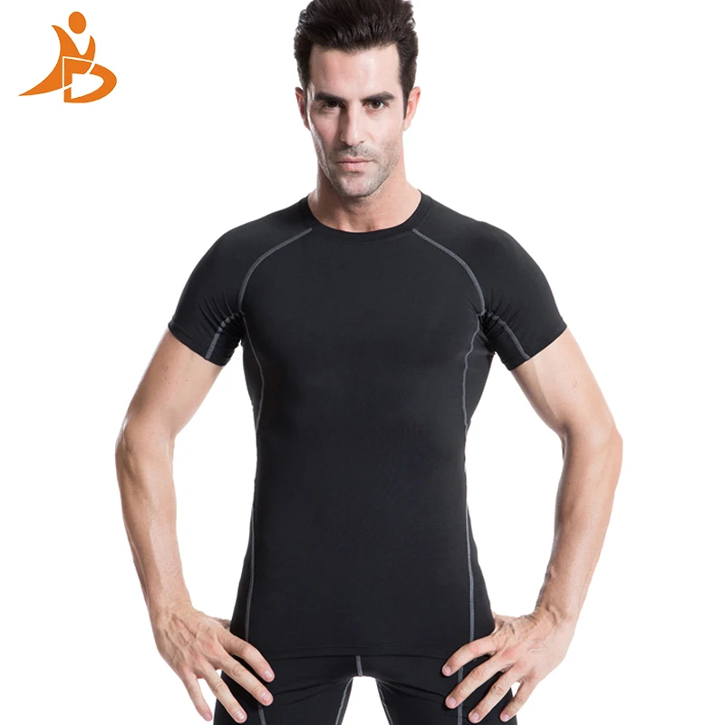 

Yd 2017 Logo Custom Men'S Short Sleeve T-Shirts Tennis Soccer Jerseys Compression Tight Fitness Gym Running Men Shirt Sport Suit