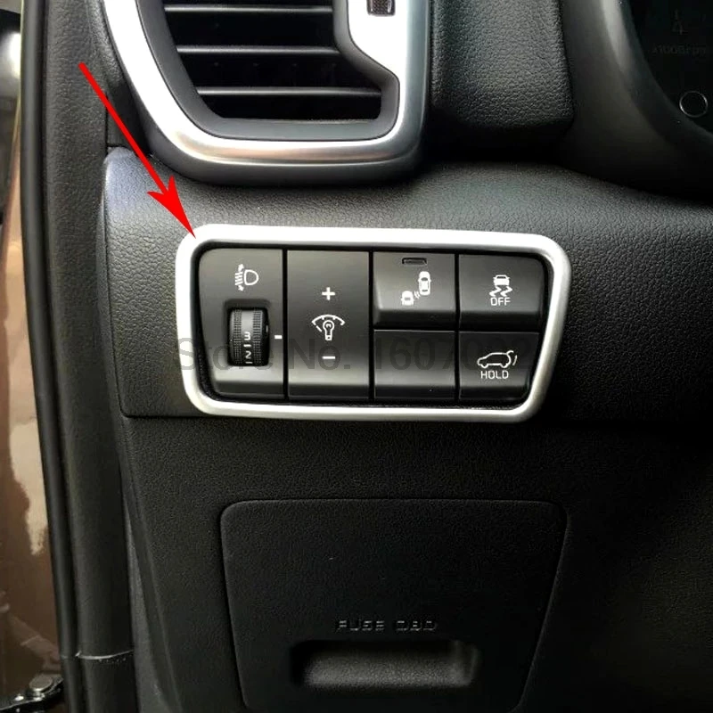 For Sportage kx5 2016 Chrome Car Interior Headlight Rear Trunk Control Switch Button Bezel Molding Trim Cover
For Sportage kx5 2016 Chrome Car Interior Headlight Rear Trunk Control Switch Button Bezel Molding Trim Cover