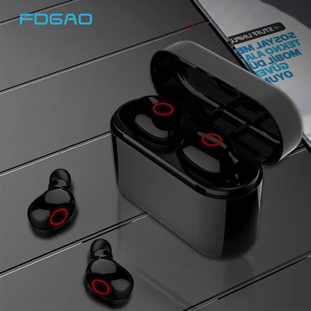 TWS 5 0 Bluetooth наушники стерео спортивные игровая гарнитура водонепроницаемые