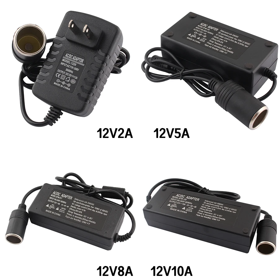 AC Adapter,DC 110V 220V to 12V 2A 5A 8A 10A Power Adapter,Car Cigarette lighter Converter inverter,220V 12V lighter With EU Plug
AC Adapter,DC 110V 220V to 12V 2A 5A 8A 10A Power Adapter,Car Cigarette lighter Converter inverter,220V 12V lighter With EU Plug