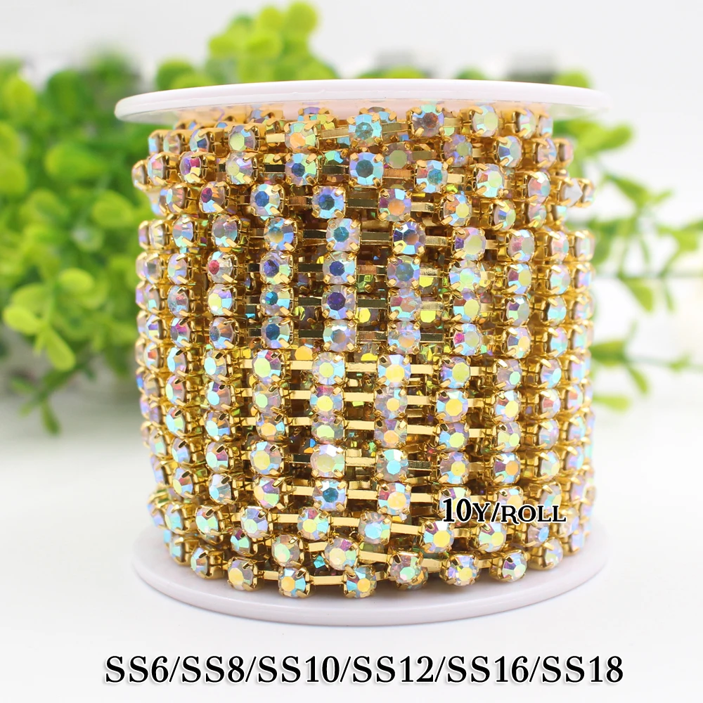 Rhinestone chain 10yard/lot 2.5mm Crystals and Stones Single Row shiny crystal strass stone gold chain sew on cup chain 2018hot
Rhinestone chain 10yard/lot 2.5mm Crystals and Stones Single Row shiny crystal strass stone gold chain sew on cup chain 2018hot
