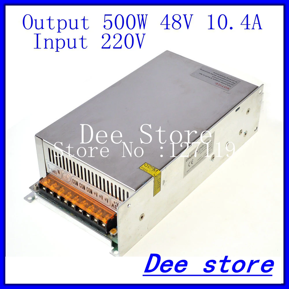 Led driver 500W 48V 10.4A Single Output ac 220v to dc 48v Switching power supply unit for LED Strip light
Led driver 500W 48V 10.4A Single Output ac 220v to dc 48v Switching power supply unit for LED Strip light