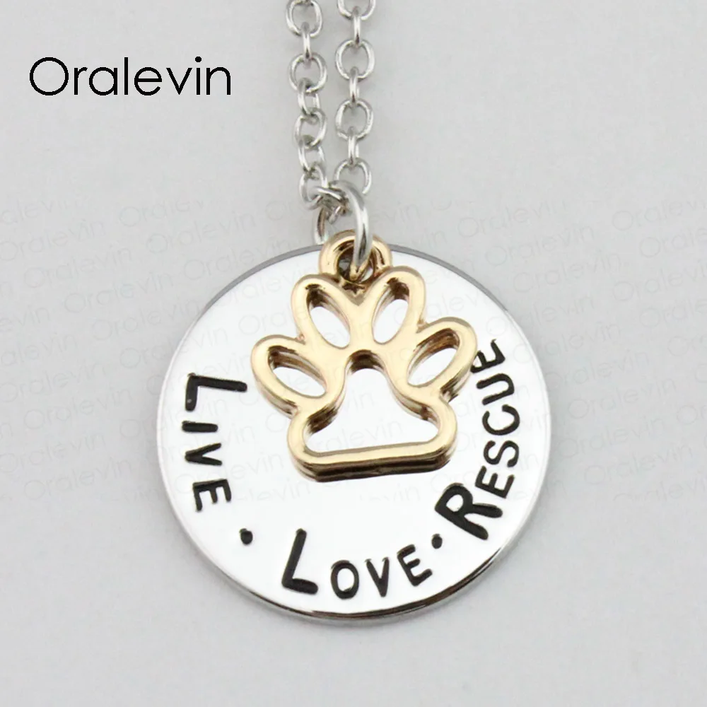Wholesale LIVE LOVE RESCUE Pet Lover Dog Paw Animal Charm Pendant Necklace Jewelry Gift 22MM, 20Pcs/Lot ,#LN1139
Wholesale LIVE LOVE RESCUE Pet Lover Dog Paw Animal Charm Pendant Necklace Jewelry Gift 22MM, 20Pcs/Lot ,#LN1139
