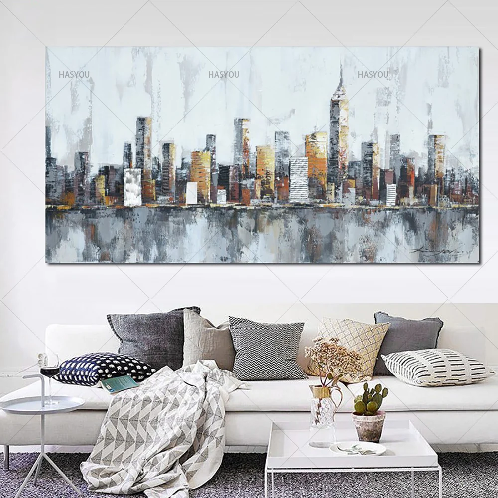 New York Skyline Cityscape Architecture Abstract Wall Art Oil Painting on Canvas handpainted Home Room Decoration Industrial
New York Skyline Cityscape Architecture Abstract Wall Art Oil Painting on Canvas handpainted Home Room Decoration Industrial