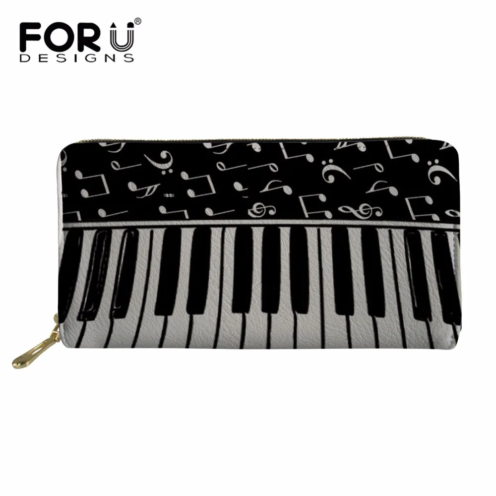 FORUDESIGNS Women Wallets Long Purse for Ladies Coin Change Pocket Female Vintage Piano Pattern 3D Card Holders Money Bags black
FORUDESIGNS Women Wallets Long Purse for Ladies Coin Change Pocket Female Vintage Piano Pattern 3D Card Holders Money Bags black