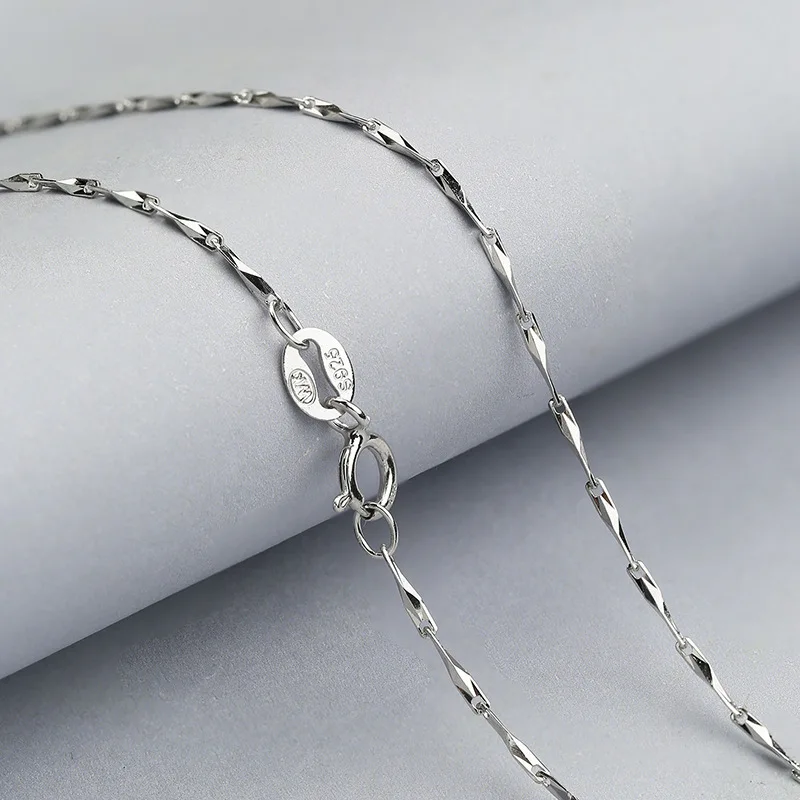 40CM/45CM Necklace Chain long-lasting 925 Sterling Silver Solid 925 Necklace White Gold Color Female Jewelry Best Gift
40CM/45CM Necklace Chain long-lasting 925 Sterling Silver Solid 925 Necklace White Gold Color Female Jewelry Best Gift