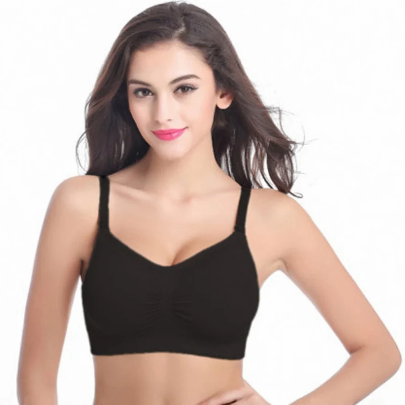 Women Mom Fit Seamless Nursing Bra Pregnant Maternity Breast-feeding Bra Top Stretchy
Women Mom Fit Seamless Nursing Bra Pregnant Maternity Breast-feeding Bra Top Stretchy