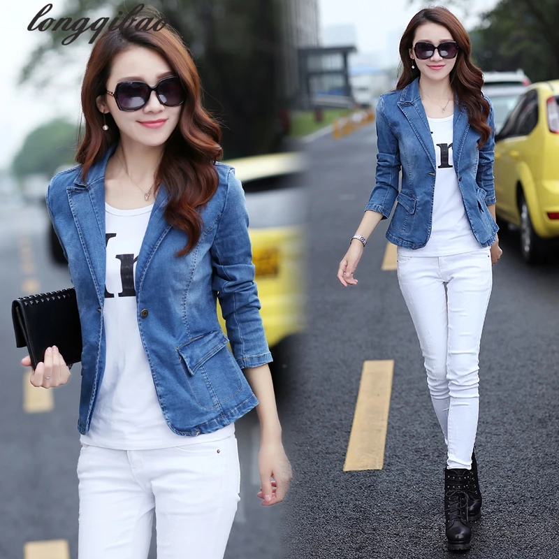 Female short section 2017 spring and autumn new long-sleeved students fashion denim Slim jacket TB767
Female short section 2017 spring and autumn new long-sleeved students fashion denim Slim jacket TB767