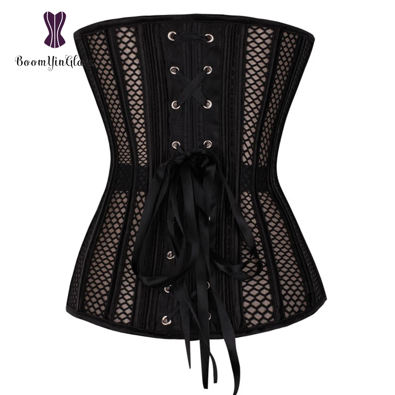 High Quality 26 Steel Boned Waist Trainer Mesh Net Waist Shaper body Shapewear Hollow Out Corset With G string 931#
High Quality 26 Steel Boned Waist Trainer Mesh Net Waist Shaper body Shapewear Hollow Out Corset With G string 931#