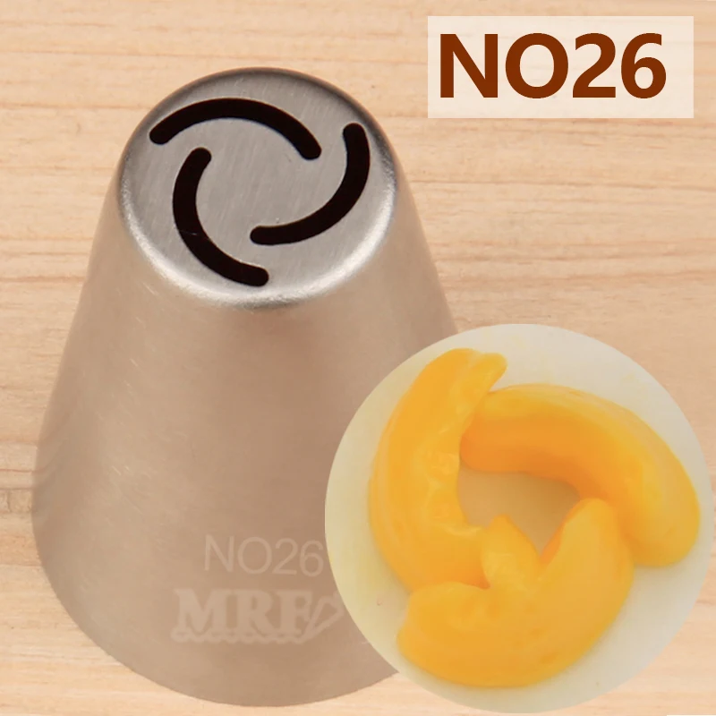 (30pcs/Lot)Free Shipping Stainless Steel 18/8 Cake Decorating Specialty Russian Flower Nozzle #NO26
(30pcs/Lot)Free Shipping Stainless Steel 18/8 Cake Decorating Specialty Russian Flower Nozzle #NO26