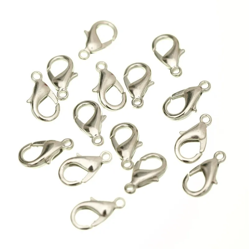 Металлические застежки-карабины для ожерелий браслетов ювелирных изделий