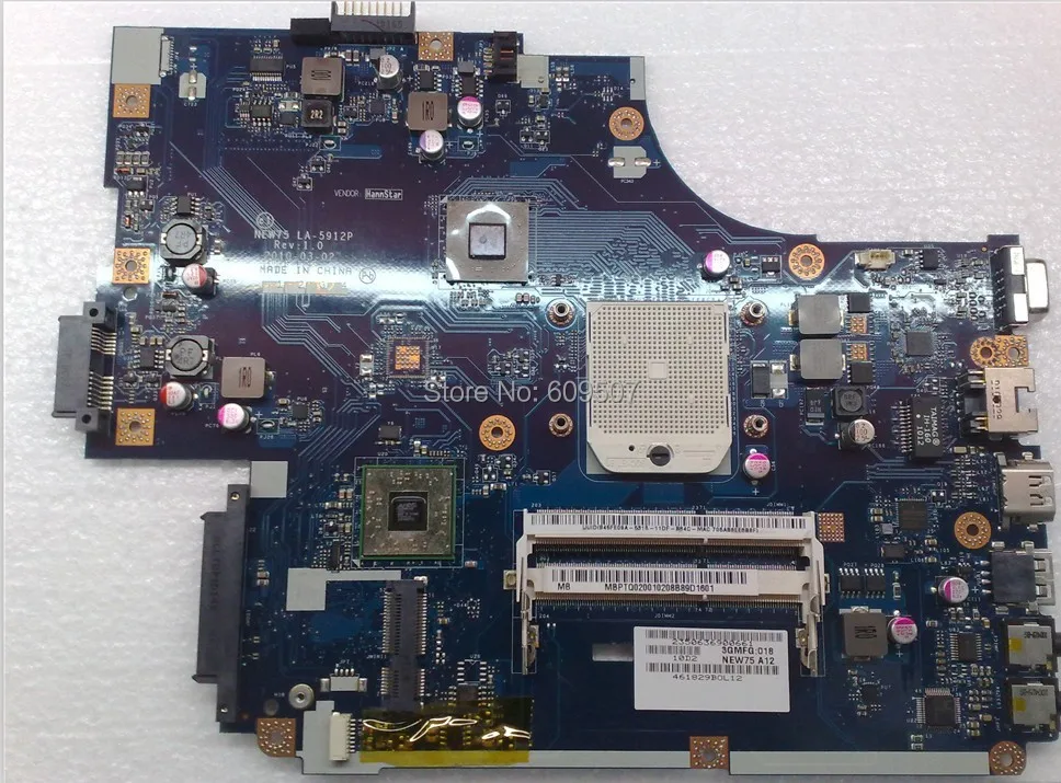 Для Aspire 5552G 5551G 5551 материнская плата для ноутбука NEW75 LA 5912p A55 DDR3 100% Полная