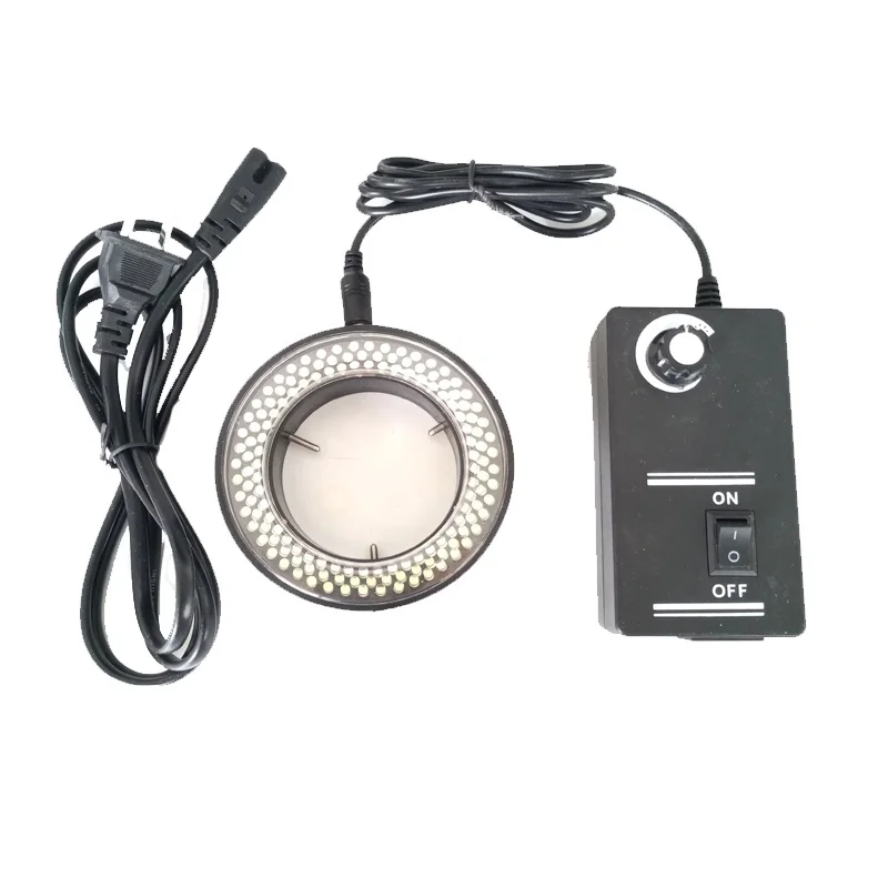 

Adjustable 144 LED Ring Light Lamp 6500K 90V-240V For Industrial Stereo Trinocular Binocular Microscope Digital Video Camera