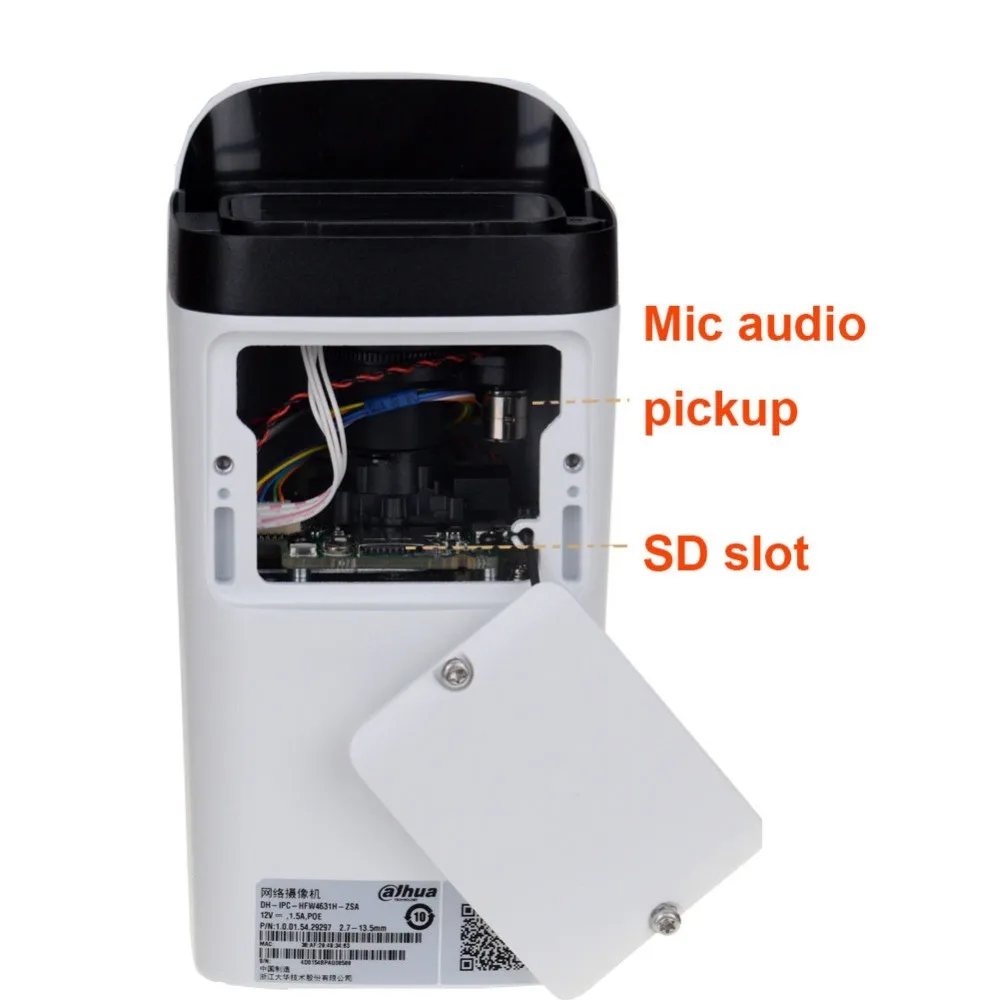 DH 6MP IP камера IPC HFW4631H ZSA Обновление версии HFW4431R Z со встроенным микрофоном слот для