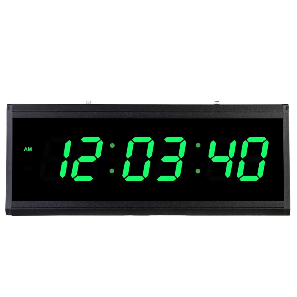 Living room electronic LED clock decor clock Large screen brief digital display wall clock,Green,red,blue LED glowing clock
Living room electronic LED clock decor clock Large screen brief digital display wall clock,Green,red,blue LED glowing clock