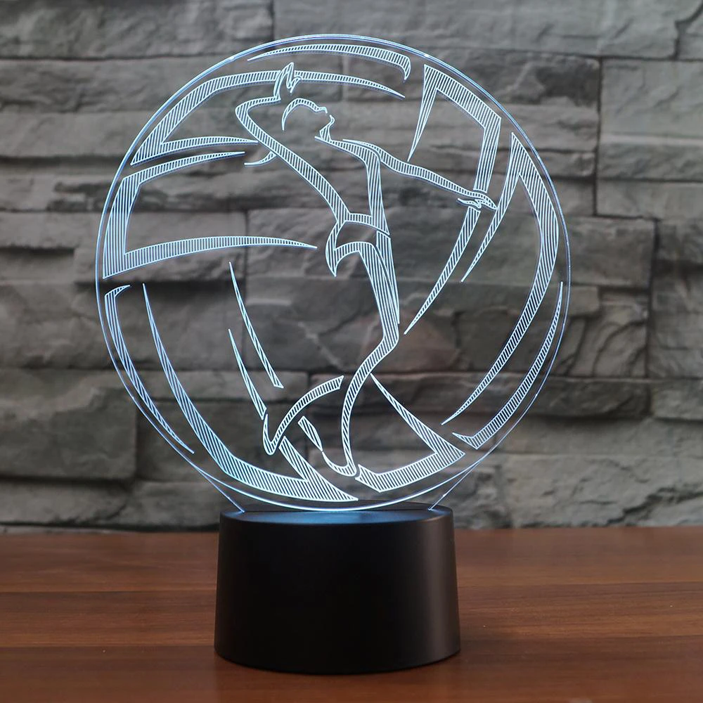 Play Volleyball Creative 3D Night Lights Illusions 7 Color Change LED Usb Table Lamp Kid's Room Decorations
Play Volleyball Creative 3D Night Lights Illusions 7 Color Change LED Usb Table Lamp Kid's Room Decorations