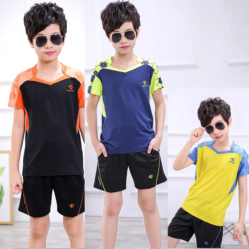 New Tennis Child Suit , Shirt Badminton Quick Dry , Children Badminton Team Game Uniforms ,Kid Running Tracksuit Jersey & Shorts
New Tennis Child Suit , Shirt Badminton Quick Dry , Children Badminton Team Game Uniforms ,Kid Running Tracksuit Jersey & Shorts