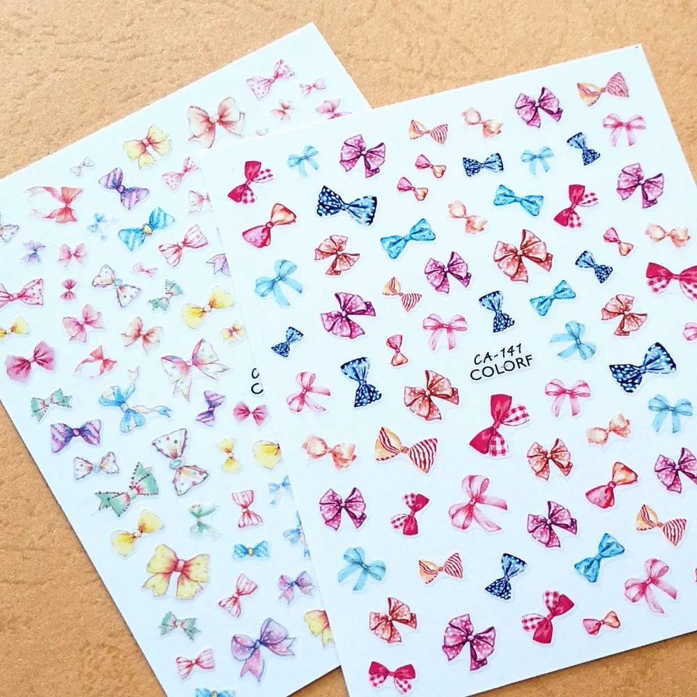 Newest CA-141 256 bowknot design 3d nail sticker art back glue nail decal template DIY decorations for nail art accessory
Newest CA-141 256 bowknot design 3d nail sticker art back glue nail decal template DIY decorations for nail art accessory