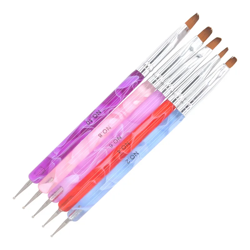 5Pcs/Pack 2-Ways Nail Pen Acrylic UV GEL Nail Art Dotting Brush Pen Builder Liner Design For Acrylic Nail Brushes 24
5Pcs/Pack 2-Ways Nail Pen Acrylic UV GEL Nail Art Dotting Brush Pen Builder Liner Design For Acrylic Nail Brushes 24