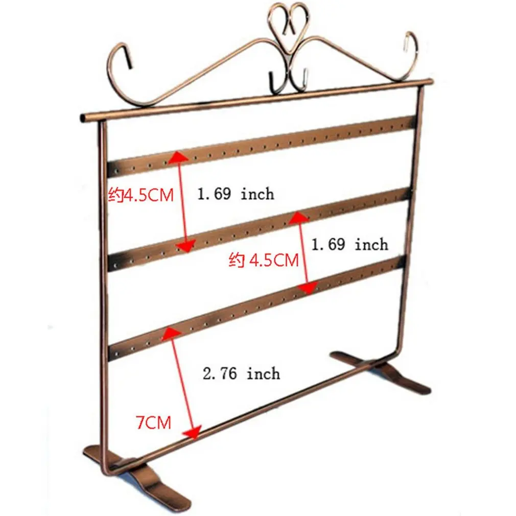 72 Holes Earrings/Necklace/Ear Studs Jewelry Display Holder Stand Showcase Metal Jewelry Organizer Rack Flat Earring Holder
72 Holes Earrings/Necklace/Ear Studs Jewelry Display Holder Stand Showcase Metal Jewelry Organizer Rack Flat Earring Holder
