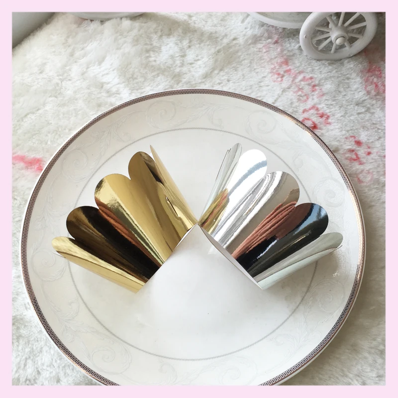 100pcs Metal gold paper craft cupcake wrappers toppers decoration kids birthday party supplies cupcake cases liner
100pcs Metal gold paper craft cupcake wrappers toppers decoration kids birthday party supplies cupcake cases liner