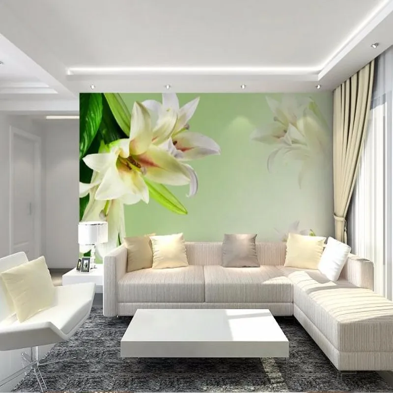 Beibehang 3d room wallpaper landscape mural living room sofa TV backdrop wallpaper bedroom wall paper green lily Photo wallpaper
Beibehang 3d room wallpaper landscape mural living room sofa TV backdrop wallpaper bedroom wall paper green lily Photo wallpaper