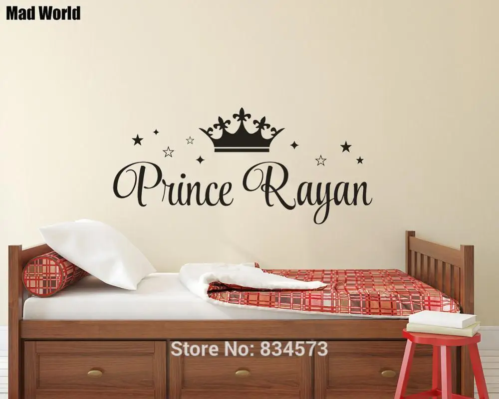 PERSONALISED NAME PRINCE BOYS BEDROOM Wall Art Stickers Wall Decals Home DIY Decoration Removable Room Decor Wall Stickers
PERSONALISED NAME PRINCE BOYS BEDROOM Wall Art Stickers Wall Decals Home DIY Decoration Removable Room Decor Wall Stickers